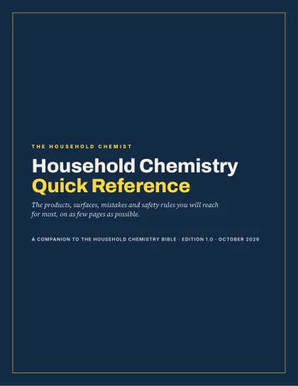 Cover of the Household Chemistry Quick Reference